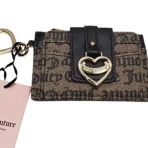 New Juicy Couture Wallet My Heart Will Go On Status Taupe Brown